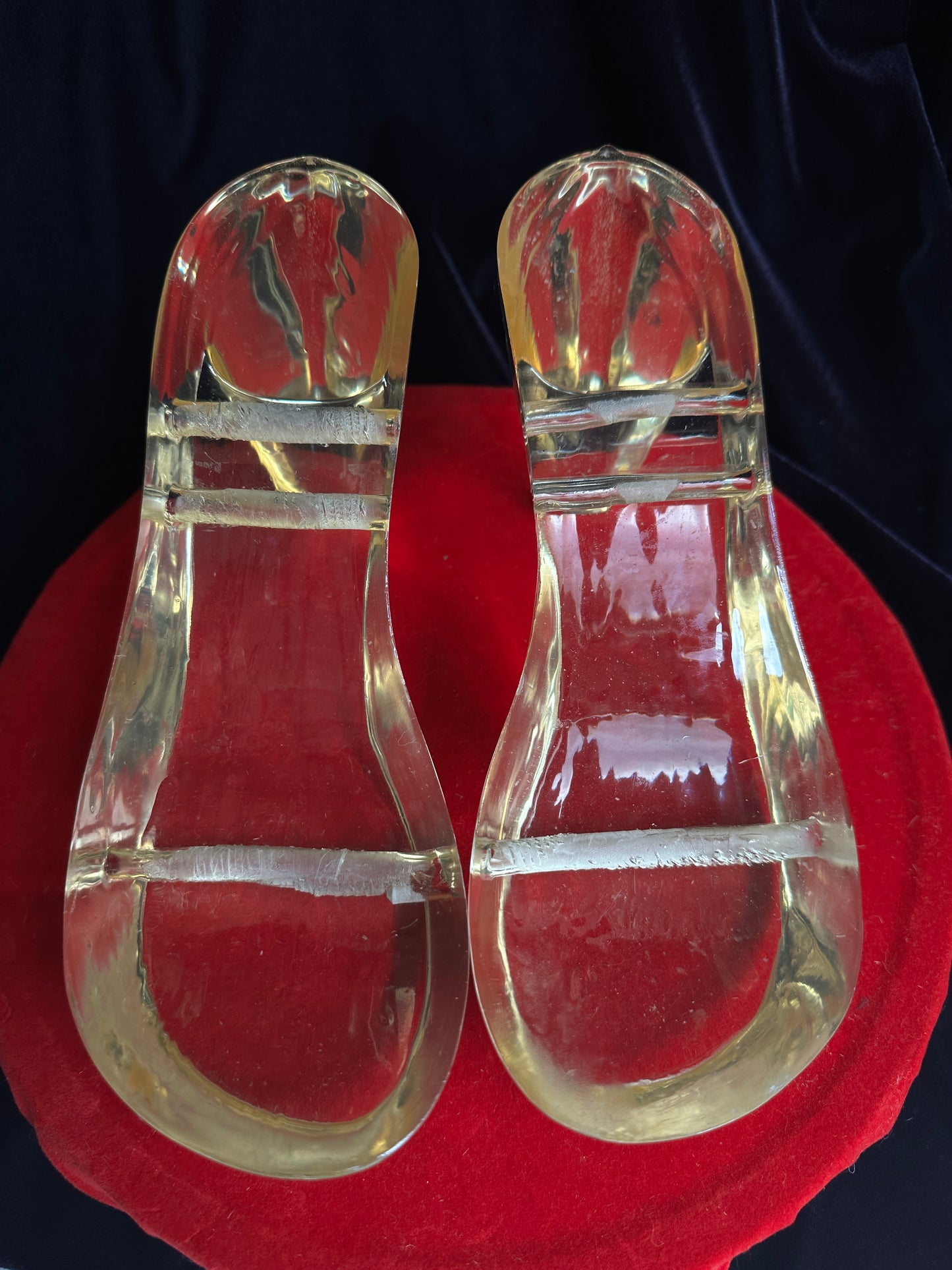 Dazzling Tootsie Clear Platform Heels Inspired by Marilyn Monroe